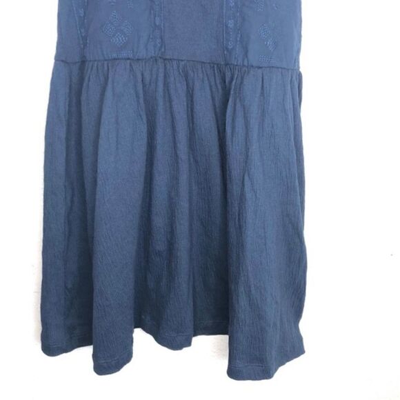 Roxy LaPointe Beaches Embroidered Tank Dress Blue Size XS - Picture 5 of 14